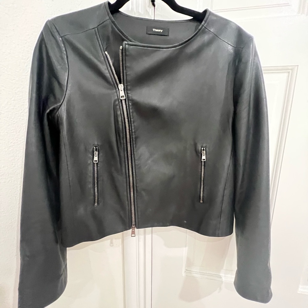 THEORY genuine leather jacket
